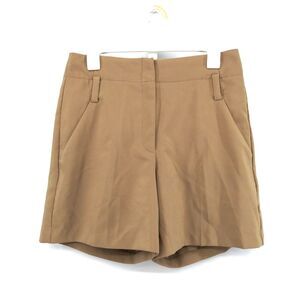 7th Avenue Bermuda Shorts Womens Size 6 Beige Flat Front High Rise